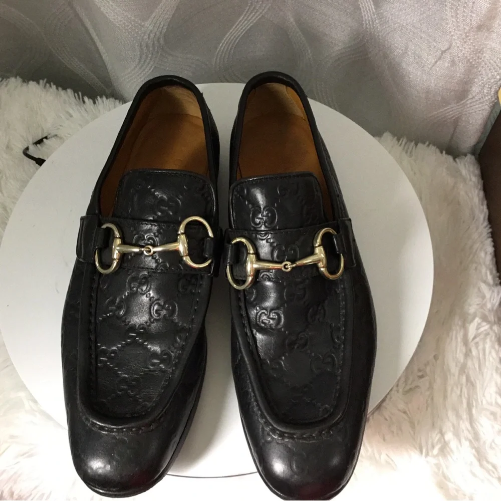 Gucci black leather
